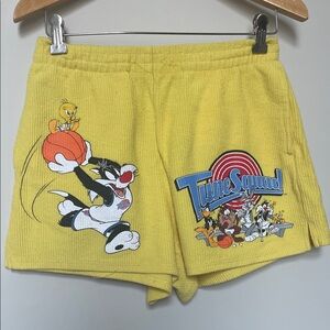 Looney Tunes Women's Yellow Athletic Shorts